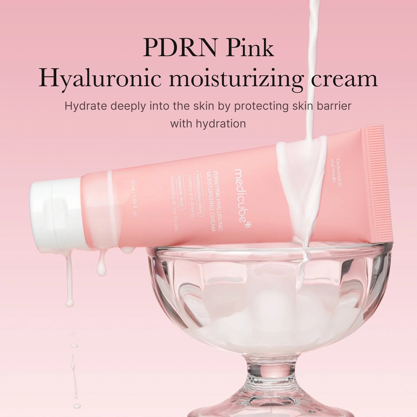 MEDICUBE PDRN PINK HYALURONIC MOISTURIZING CREAM 50ML