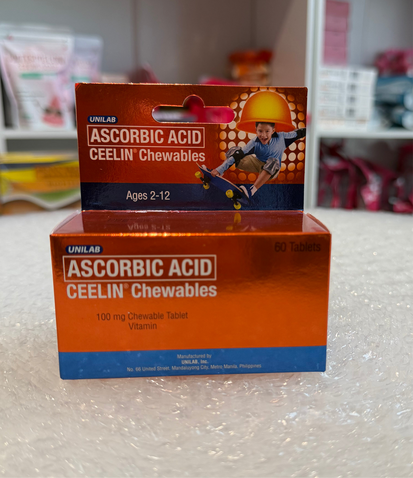 CEELIN
Ascorbic Acid 100mg Tablets x 60 Chewable Tablets/Pack
