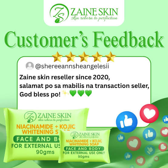 Zaine Skin Niacinamide + Kojic Whitening Soap 90g