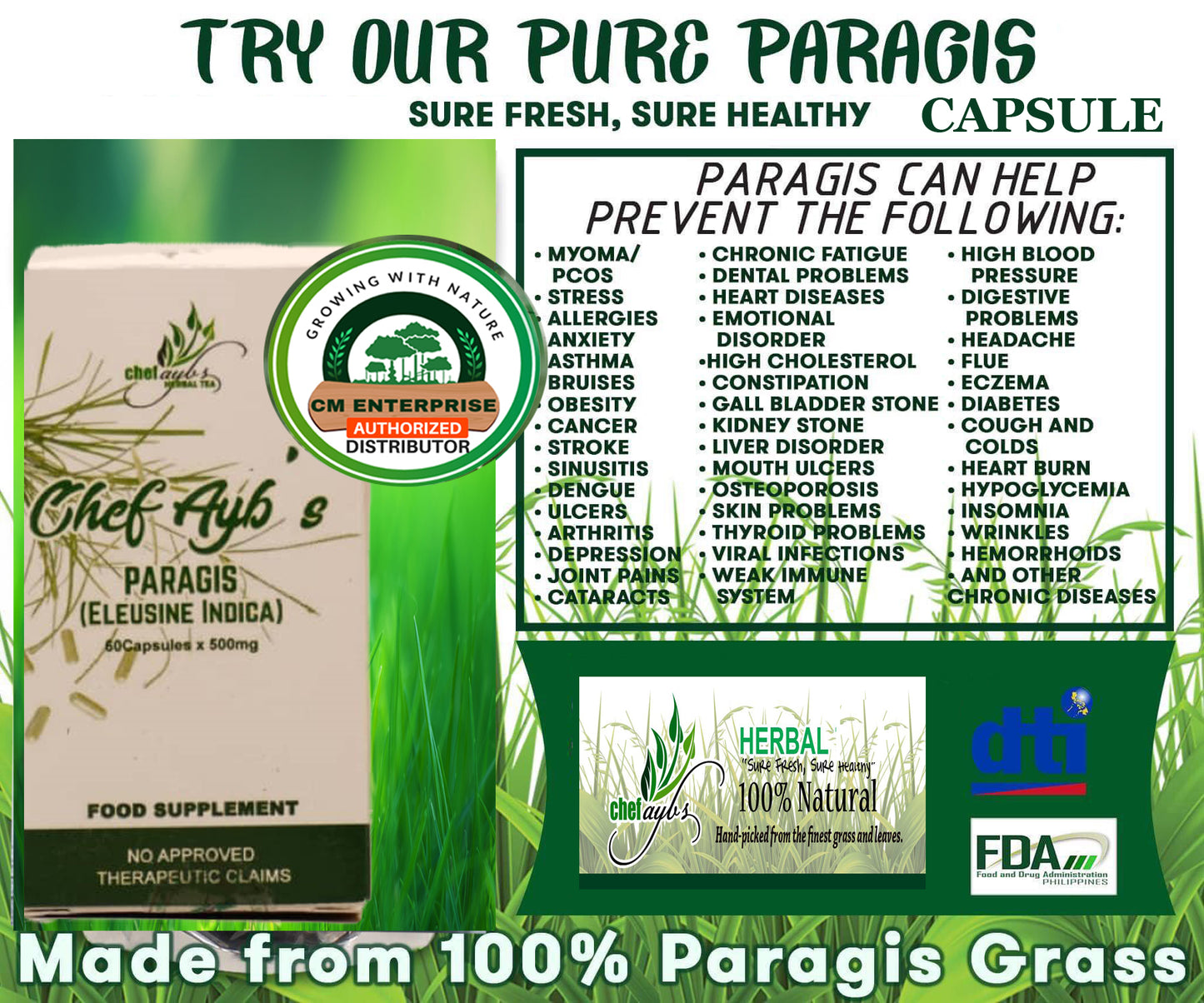 Chef Aybs Paragis Pure Capsules - 30 Capsules (MINI)