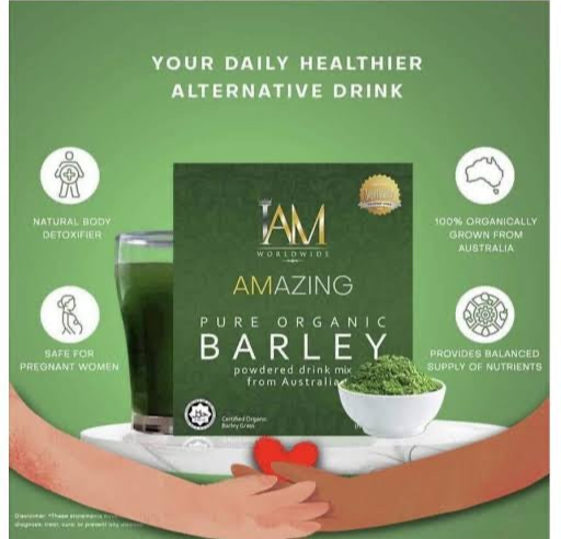 iAm Worldwide I Amazing Pure Organic Barley Powdered Drink