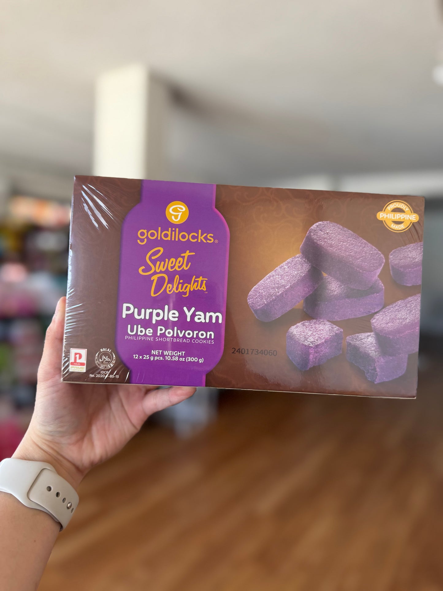 GOLDILOCKS Sweet Delight Purple Yam UBE POLVORON 12pcsx25g