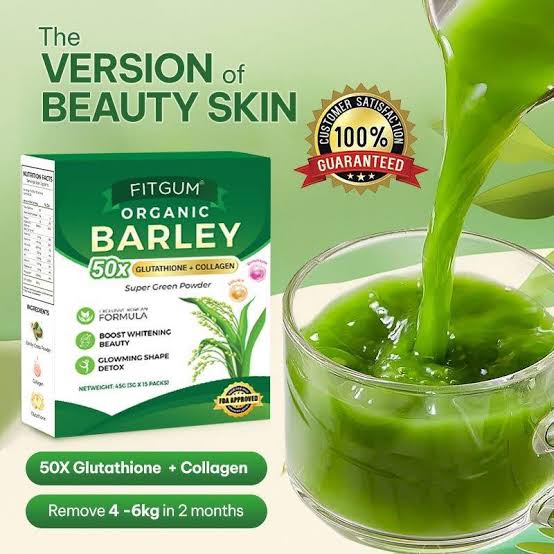 Fitgum Organic Barley Super Green Powder - 3g × 15 Packs