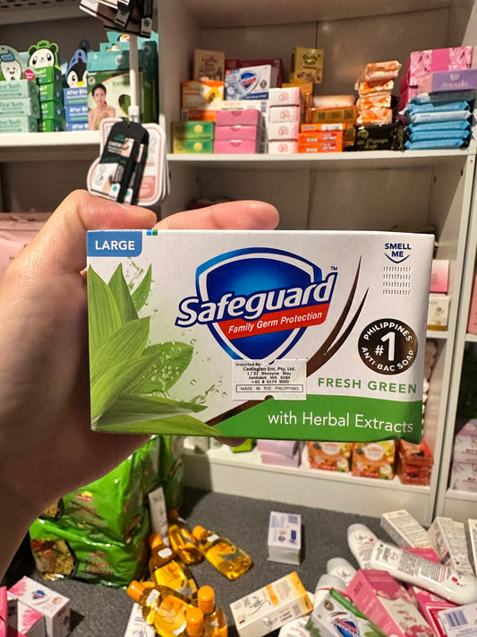 Safeguard Family Germ Protection FRESH GREEN with Herbal Extracts 125g