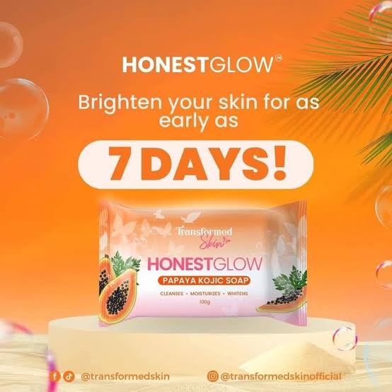 Honest Glow Papaya Kojic Soap - 70grams