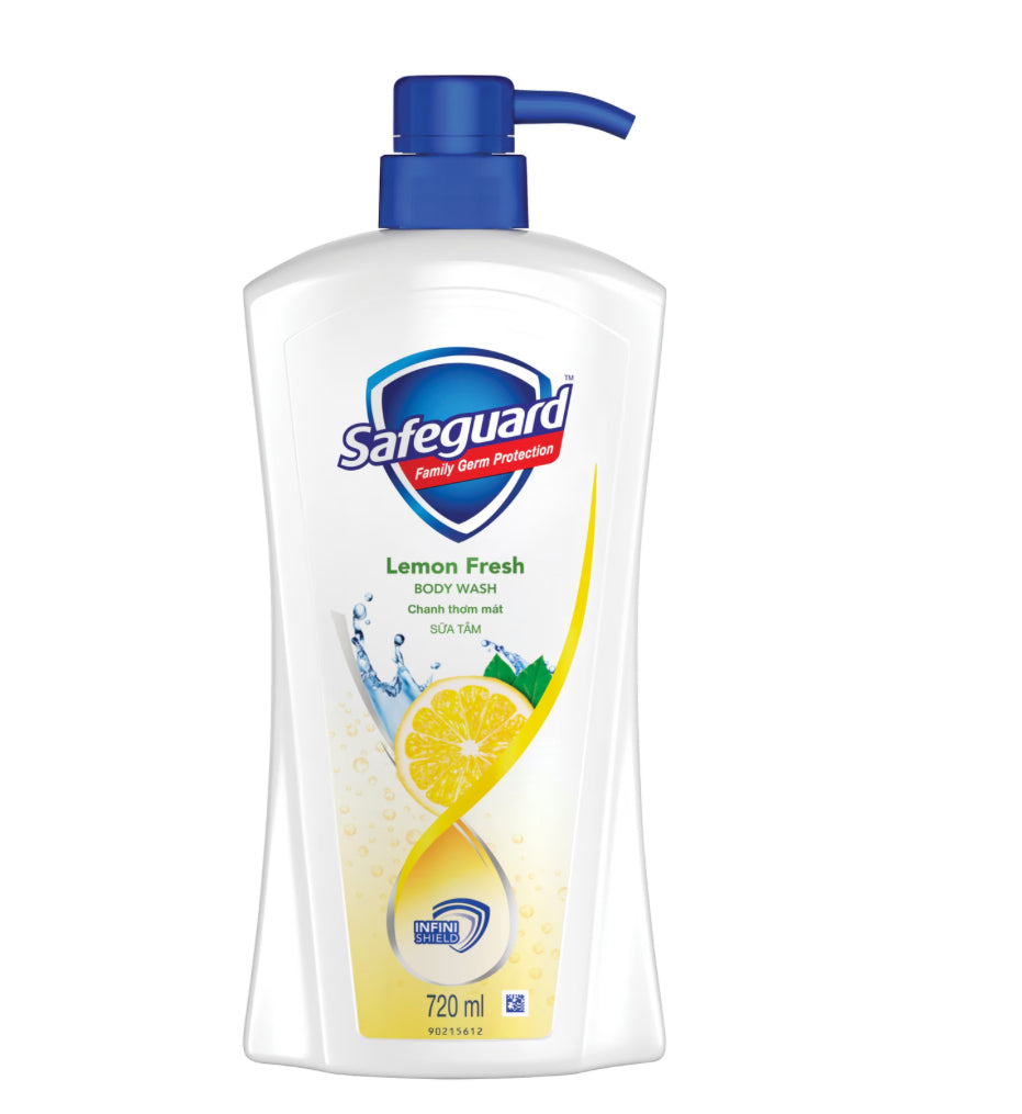 Safeguard Family Germ Protection Lemon Fresh Vitamin C Bodywash 720ML