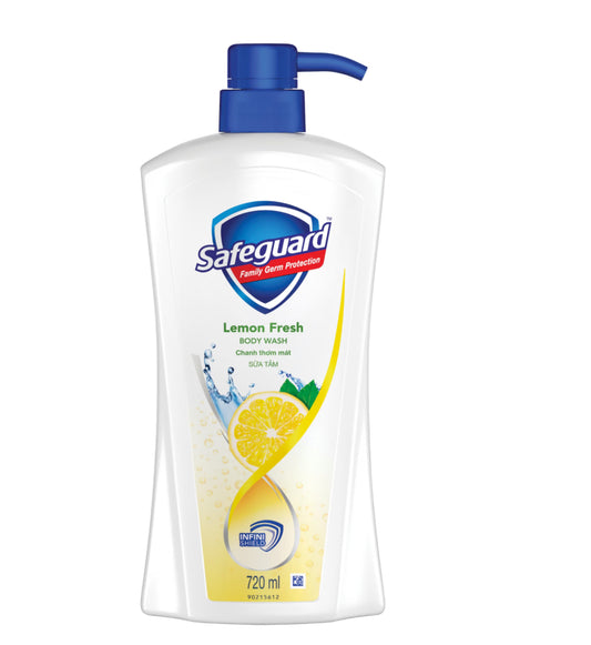 Safeguard Family Germ Protection Lemon Fresh Vitamin C Bodywash 720ML