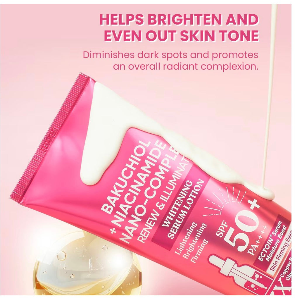 Luxe Organix Bakuchiol + Niacinamide Nano-Complex Serum Lotion SPF 50 200ml