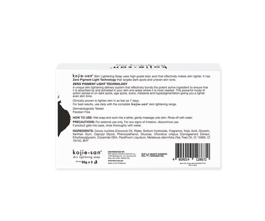 Kojiesan Skin Lightening Soap 65Gx3 (Value Pack)