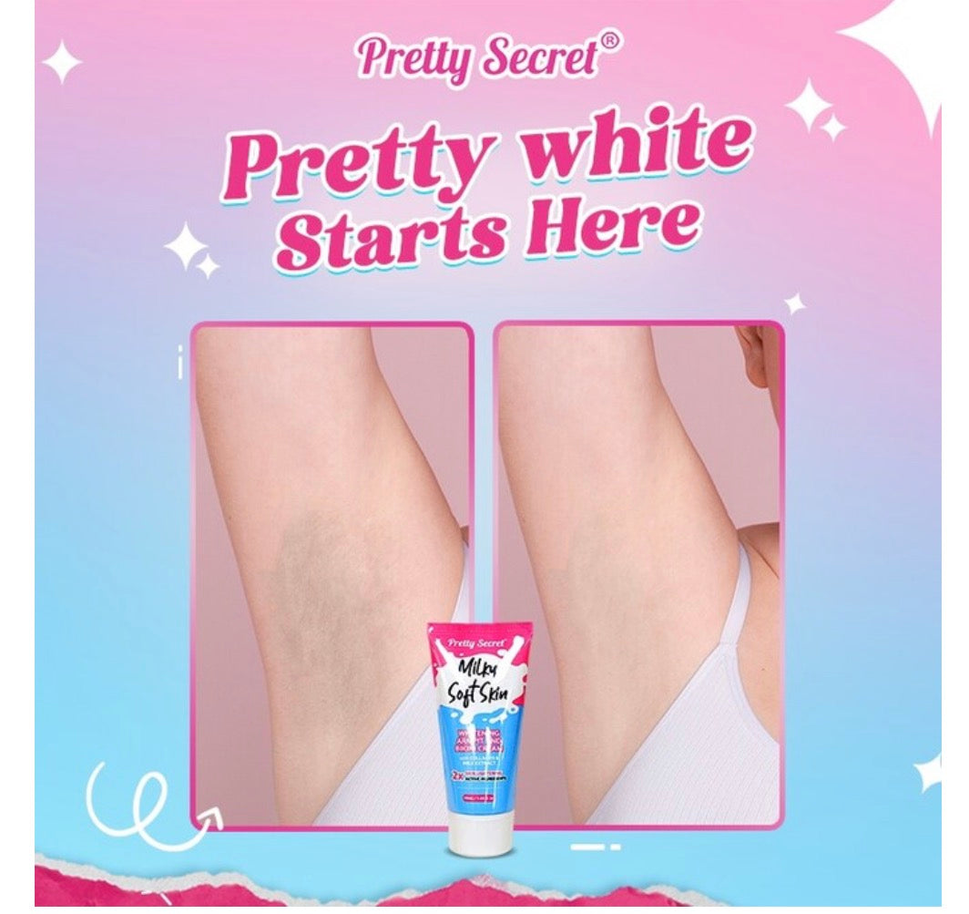 PRETTY SECRET
Lightening Milk Armpit & Bikini Cream 50ml