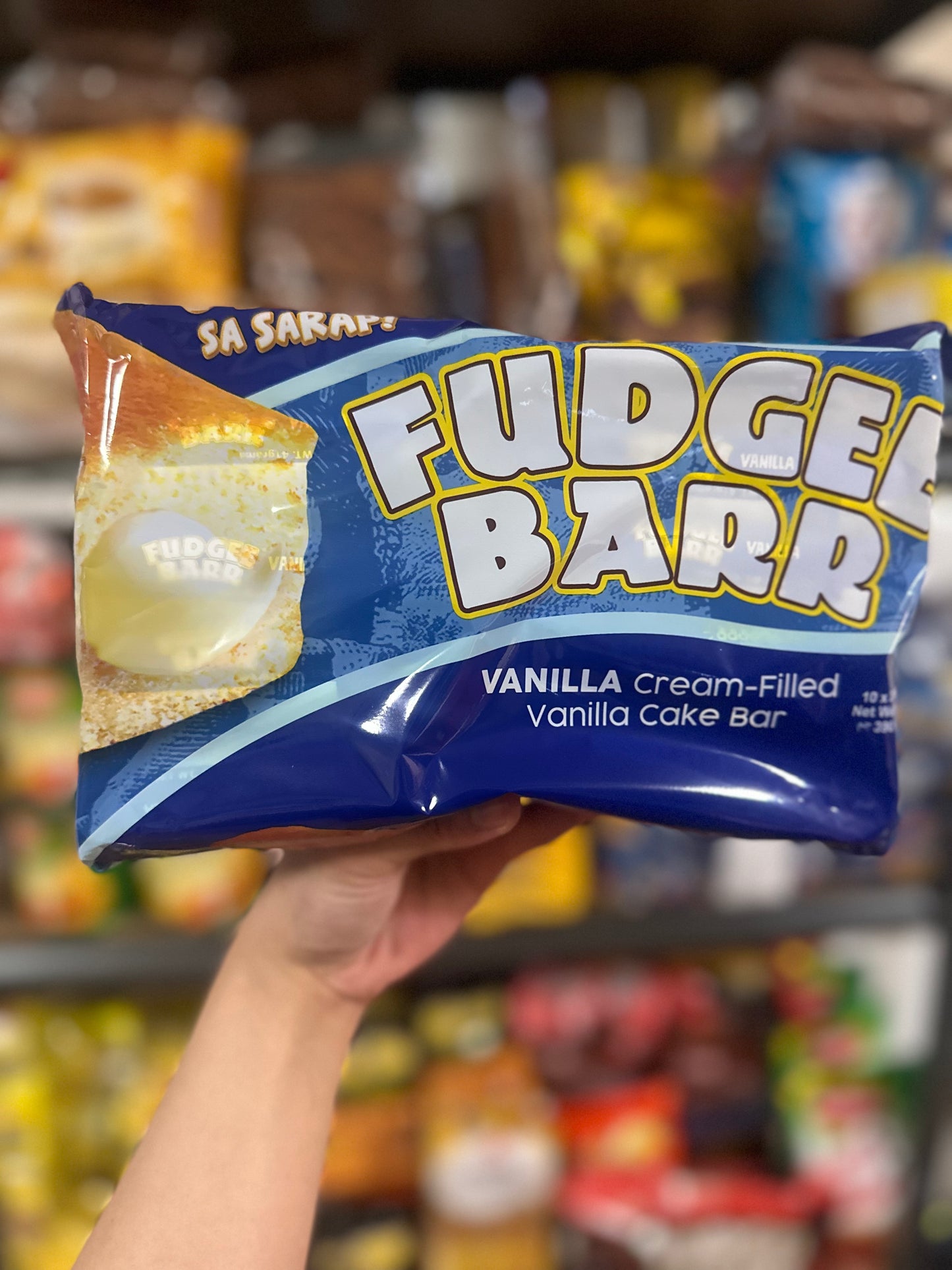 FUDGEE BARR VANILLA Cream-Filled Vanilla Cake Bar - 10x40g packs