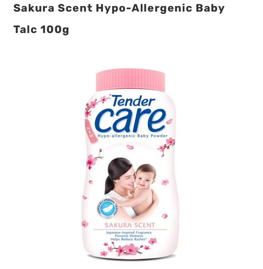 TENDER CARE Sakura Scent Hypo-Allergenic Baby Talc 100g