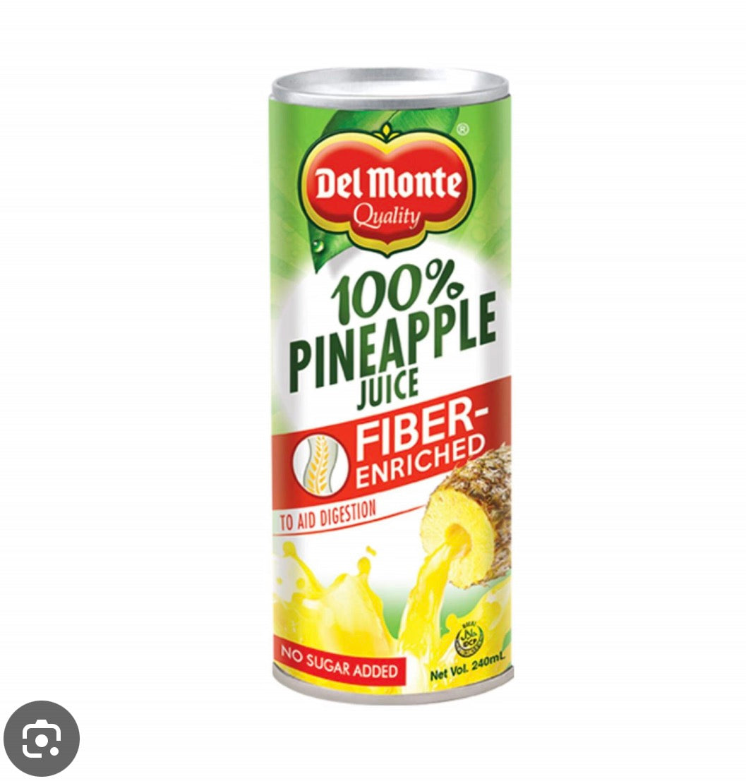 DEL MONTE PINEAPPLE JUICE FIBRE ENRICHED 220ML