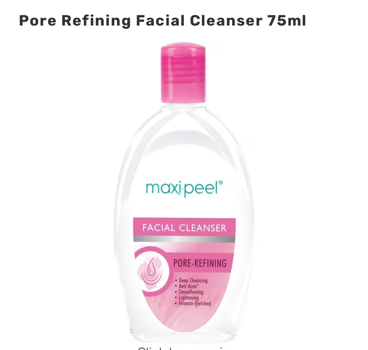 MAXI PEEL Pore Refining Facial Cleanser 135ml