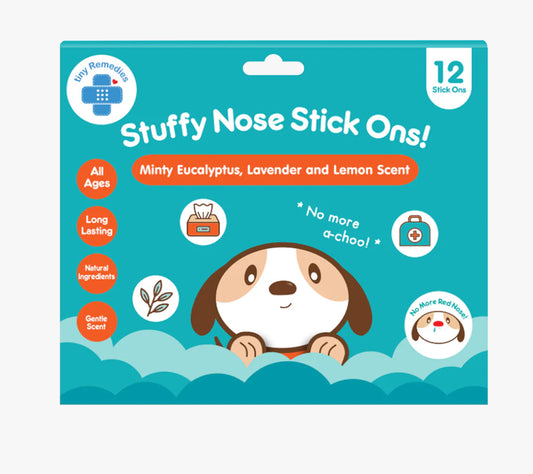 Tiny Buds Stuffy Nose Stick Ons - 12 Stick Ons