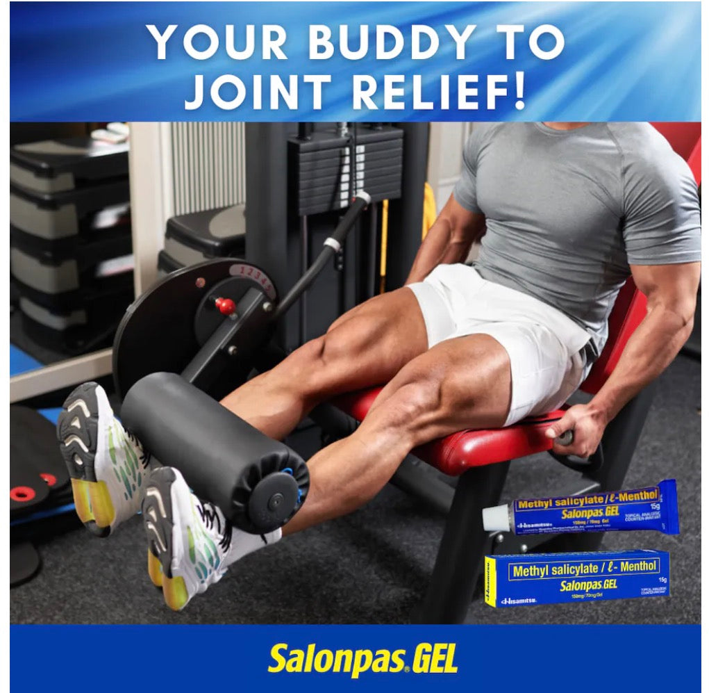 SALONPAS
Gel Methyl Salicylate + L - Menthol 15g