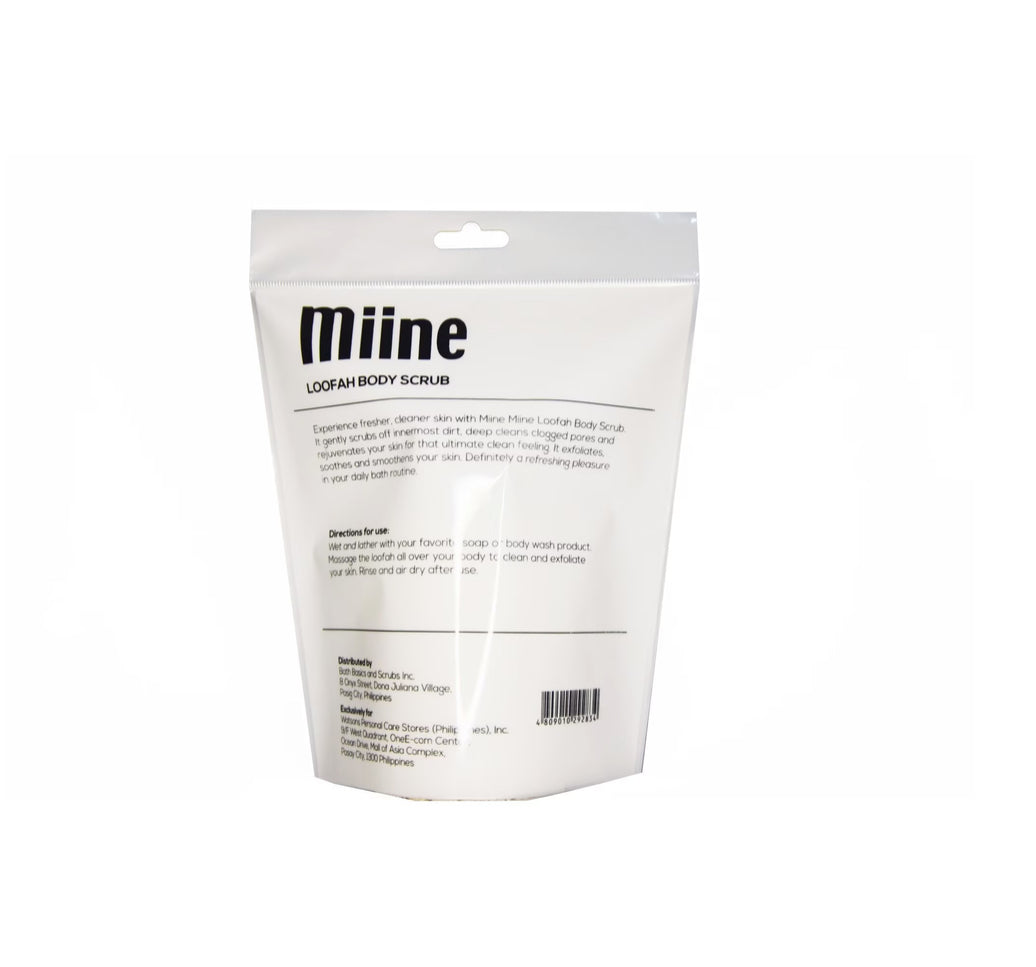 MIINE Loofa Body Scrub 1pc Exfoliating Body Polisher