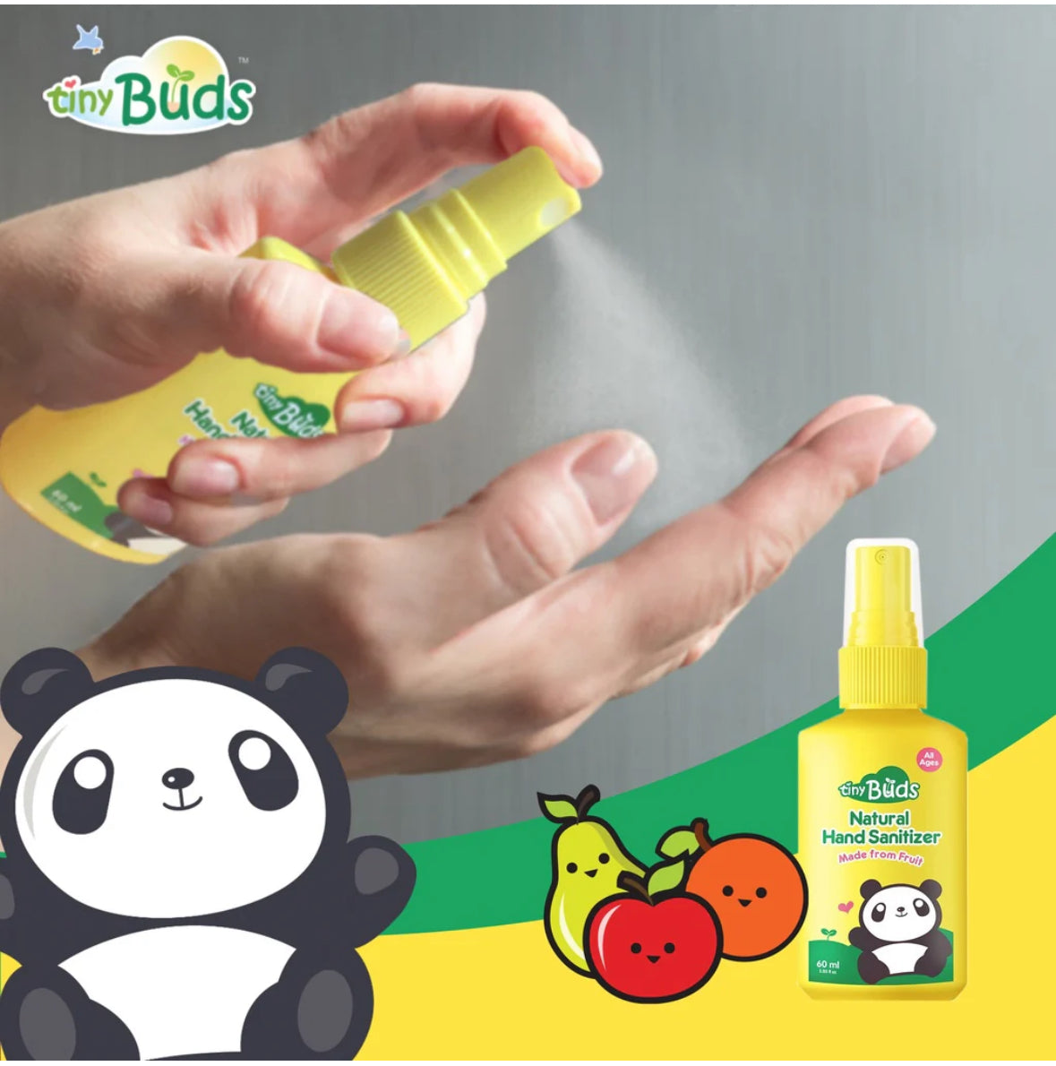 Tiny Buds Baby Hand Sanitizer 60ml - Fruits