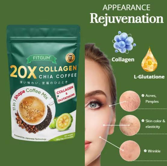 FITGUM Collagen Chia Coffee - 11 in 1 Coffee Mix