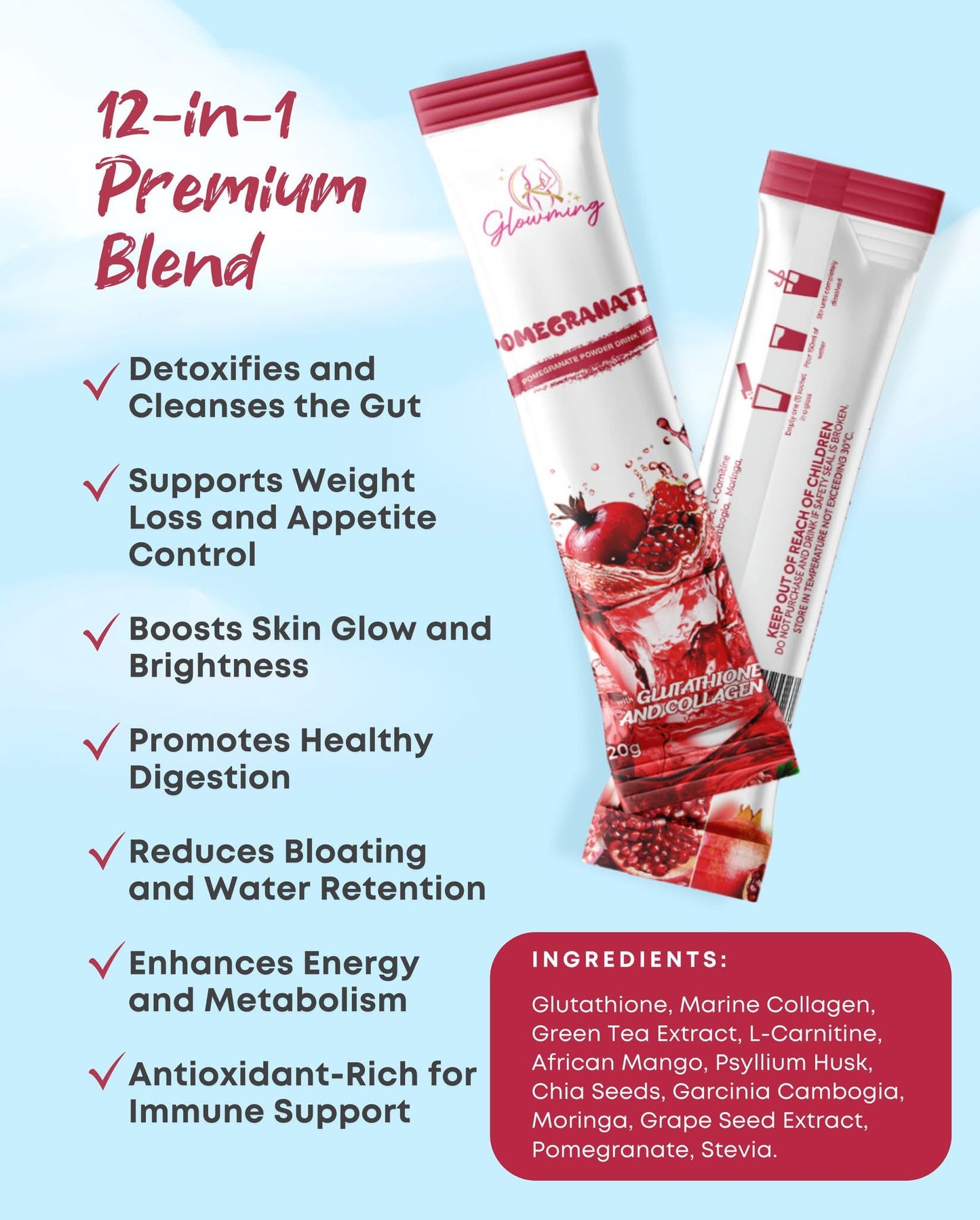 Glowming Pomegranate Juice Drink by Cris Cosmetics (CC Glam)