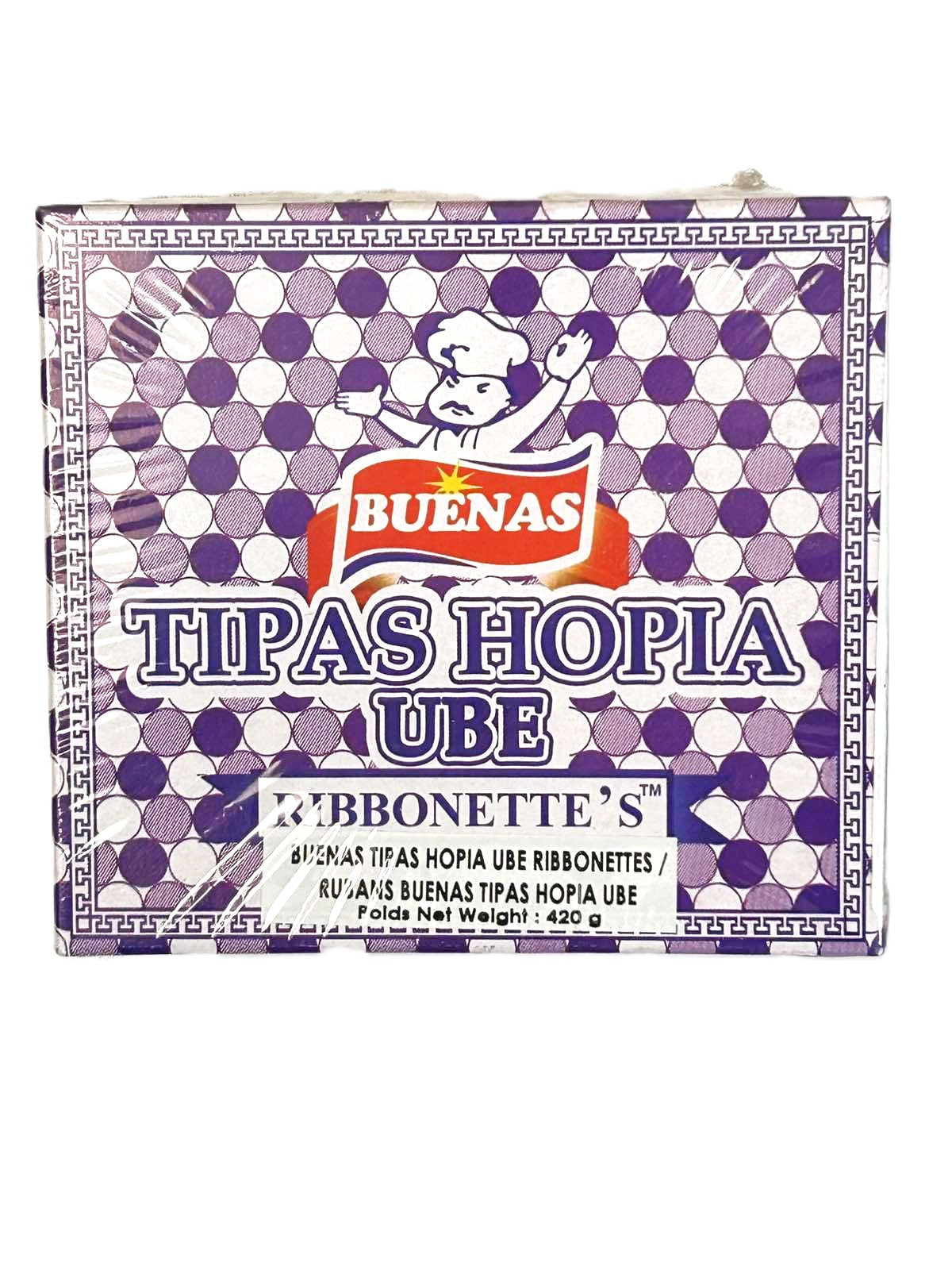 BUENAS TIPAS HOPIA UBE RIBBONETTES 420g