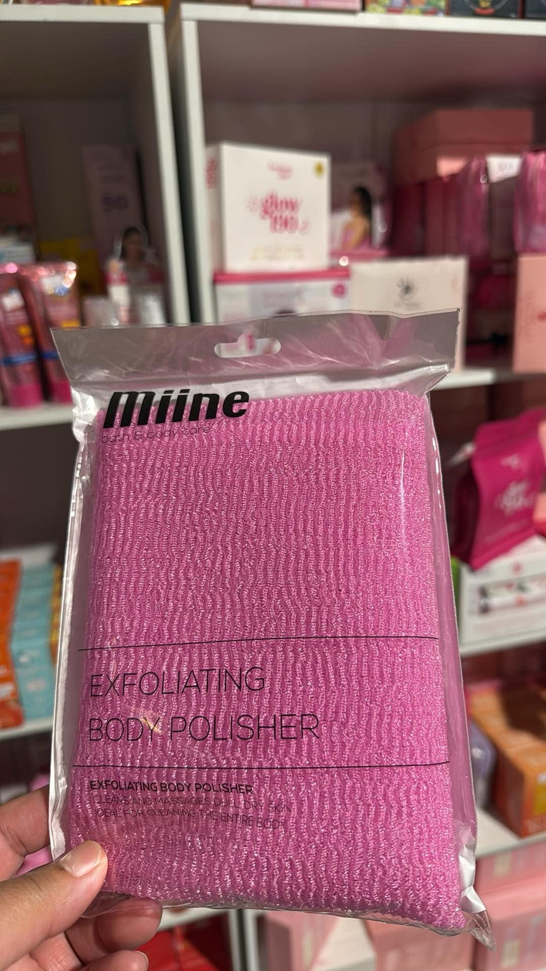 MIINE Exfoliating Body Polisher (AVAILABLE COLORS: Purple, Pink, Peach)