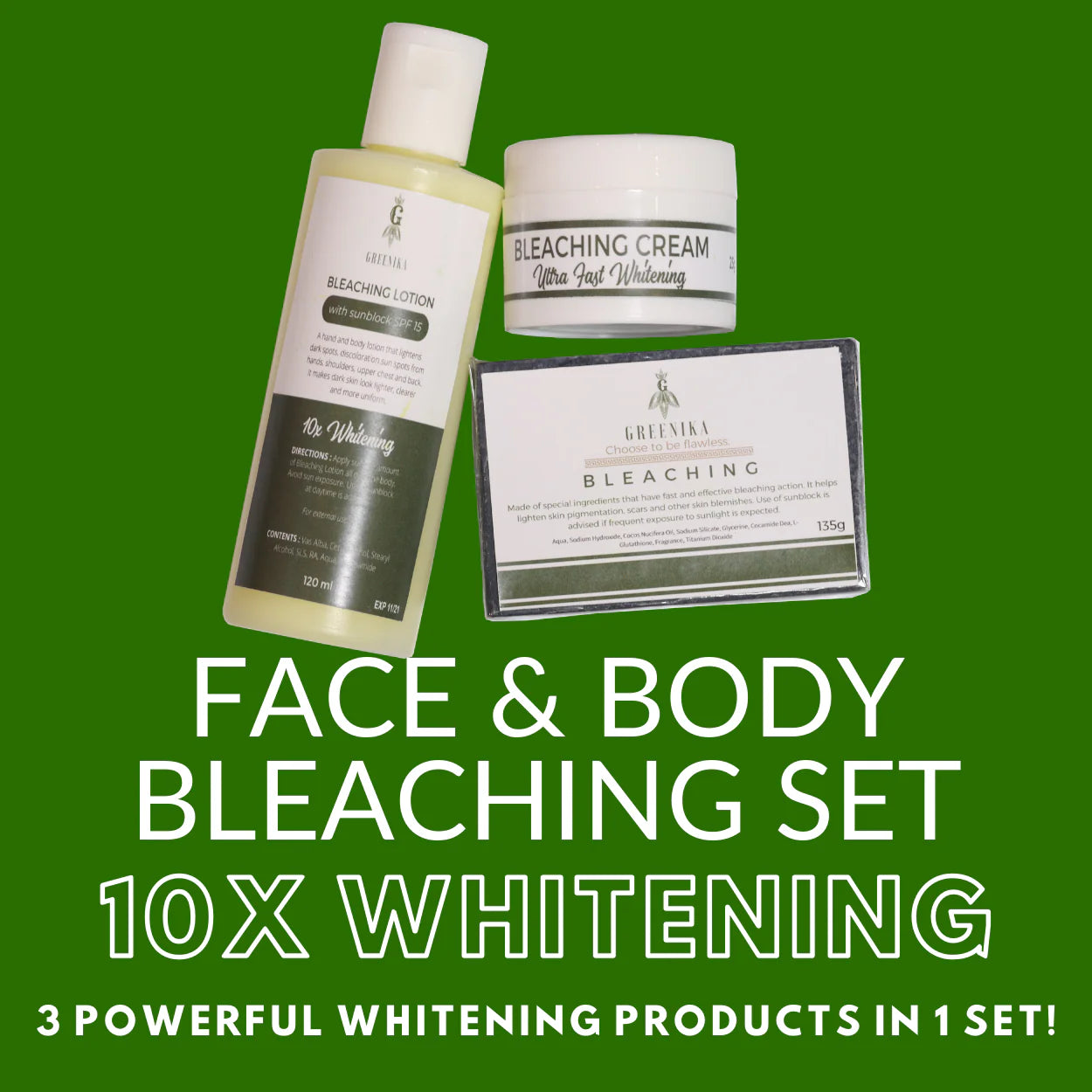 Greenika 3-in-1 Bleaching Set