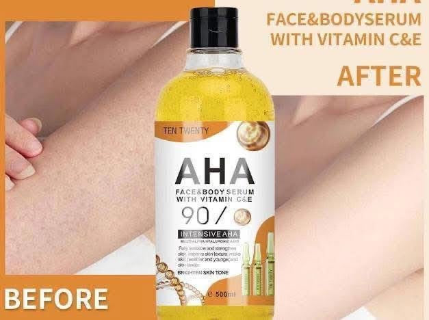 TEN TWENTY AHA Face & Body Serum Vitamin C & E 500ml