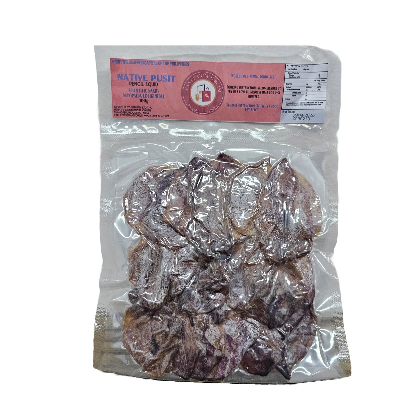 HDF DRIED REGULAR PUSIT 100g