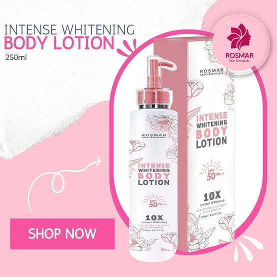 ROSMAR Intense Whitening Body Lotion 10x Instant Whitening 250ml