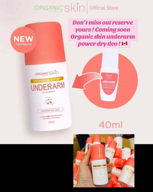 Organic Skin Japan 4x Intensive Whitening Powder Dry Deodorant 40ml