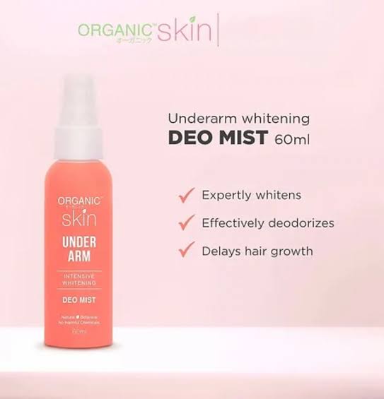 Organic Skin Japan Intensive Whitening Underarm Deo Mist Deodorant Spray (60ml)