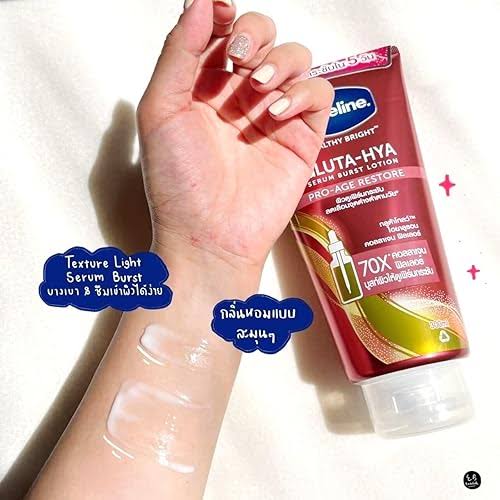 Vaseline Healthy Bright Gluta-Hya Serum Burst Lotion Pro-Age Restore 300ml - SALE ‼️ SEPTEMBER 5, 2025 EXPIRY