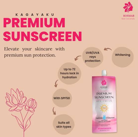 Rosmar Kagayaku Premium Sunscreen Gel Cream SPF50 50g - ‼️ SALE ‼️ NOVEMBER 2025 expiry