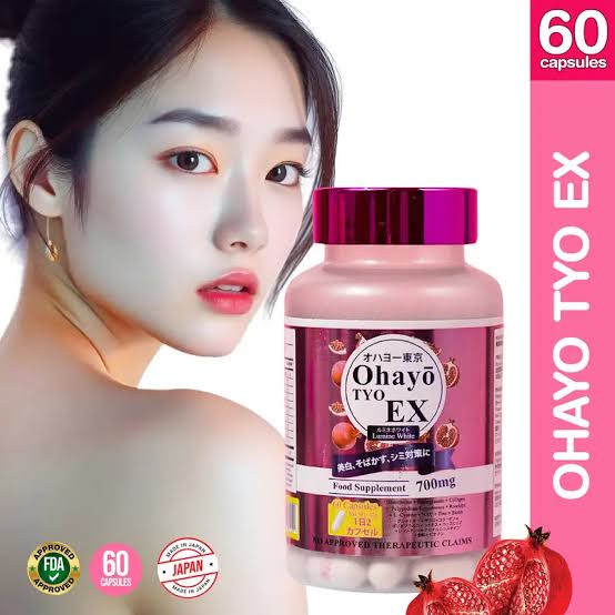 OHAYO TYO Tokyo EX White 60 Capsules Glutathione