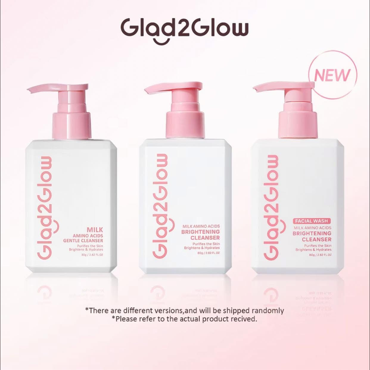 GLAD2GLOW Milk Amino Acids Brightening Cleanser 80g
