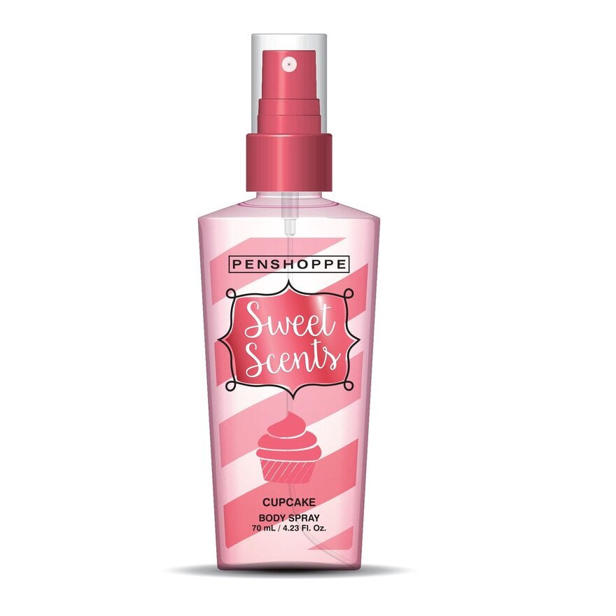 PENSHOPPE SWEET SCENTS 70ML CUPCAKE BODY SPRAY