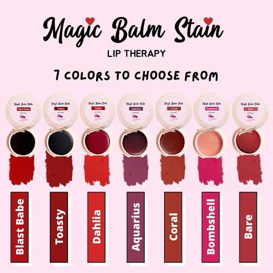 CC GLAM By Cris Cosmetics Lip Balm Stain - DUO PEACH AND BLOODSHOT SHADES