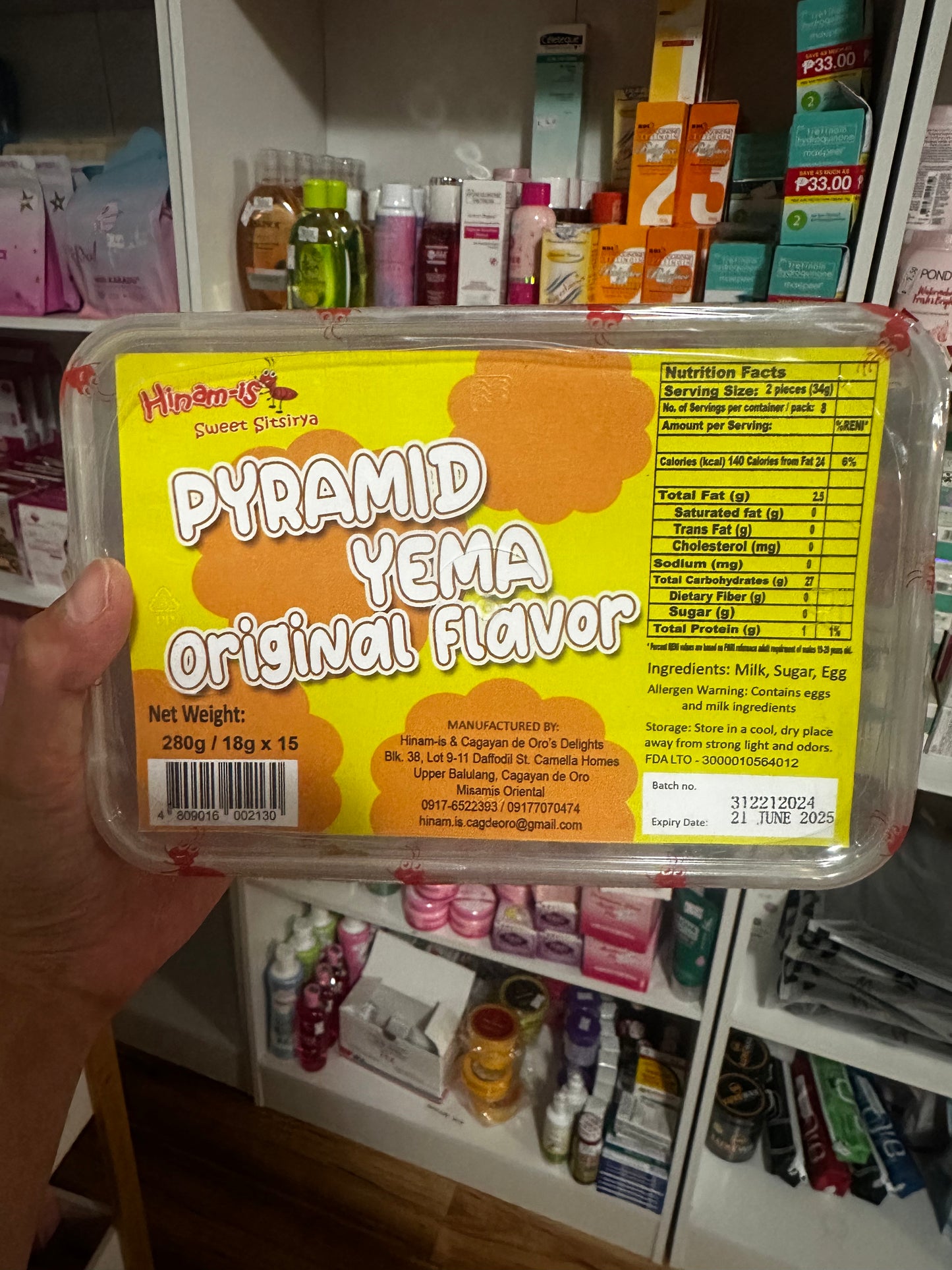 Hinam-is PYRAMID YEMA Original Flavor 18gX15
