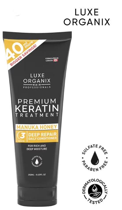 Luxe Organix Premium Keratin Treatment Manuka Honey Deep Repair Conditioner 250ml