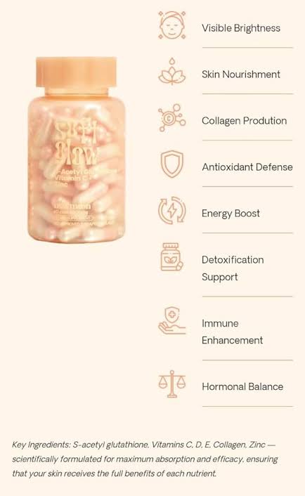 New Moon Soft Glow Gluta Capsules - 30 Caps