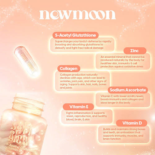 New Moon Soft Glow Gluta Capsules - 30 Caps
