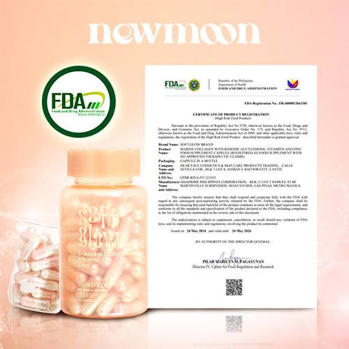 New Moon Soft Glow Gluta Capsules - 30 Caps