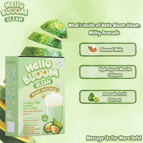 Kiray’s HOT BABE Hello Bloom Gleam Milky Avocado 10Sachets/18g