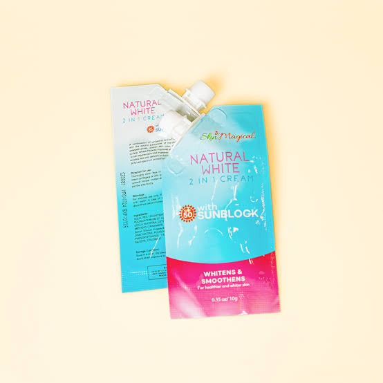 Skin Magical Natural
White 2 in 1 Cream
SPF50 10g