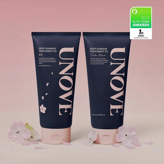 UNOVE Deep Damage Treatment 2x320ml - Duo Set (Cherry Blossom/Tender Bloom)