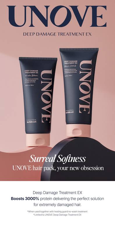 UNOVE Deep Damage Treatment 2x320ml - Duo Set (Cherry Blossom/Tender Bloom)