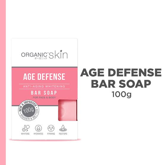 Organic Skin Japan Age Defense AntiAging Whitening Soap 100g Anti Aging