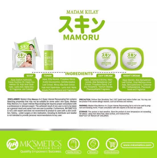 MK Cosmetics Mamoru 4+1 Super Intense Rejuvenating Set by Madam Kilay