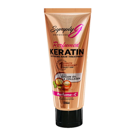SYMPLY G Perfumed Keratin Extreme Hair Treatment with Argan Oil & Collagen Perfume - C FLORAL ORIENTAL CITRUSY JASMINE SANDALWOOD MUSKY 220ml - Chanel Scent Inspired